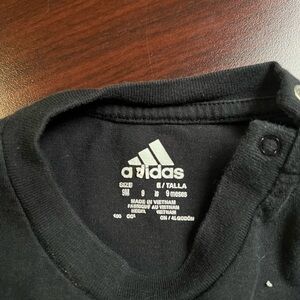 Adidas Black Infant Bodysuit